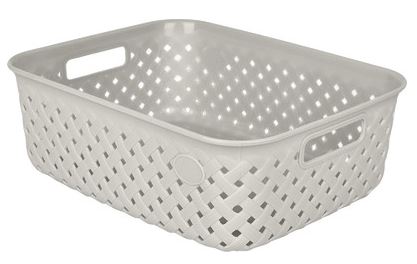 Корзинка для хранения Plast Team Rattan 3л 266*195*90м молочный туман PT409210048